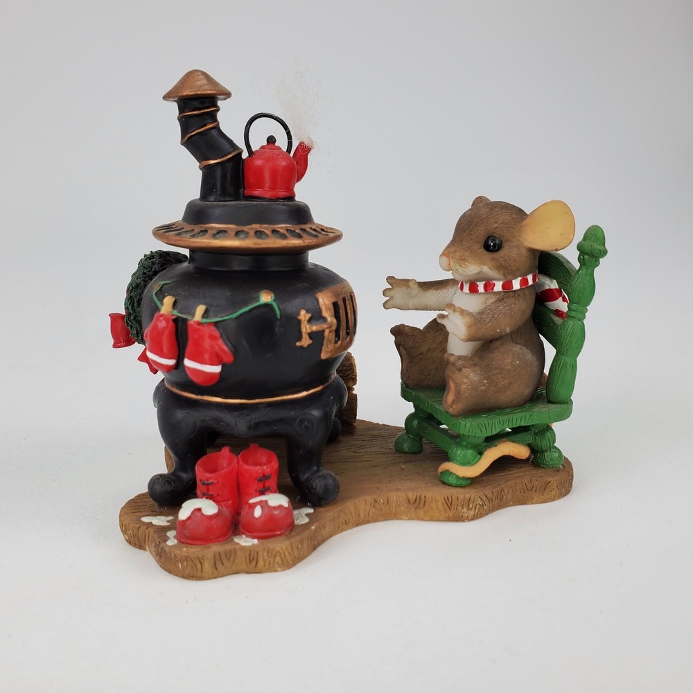 Charming Tails You Give Me A Warm Feeling Mouse Stove Figurine Fitz and Floyd
